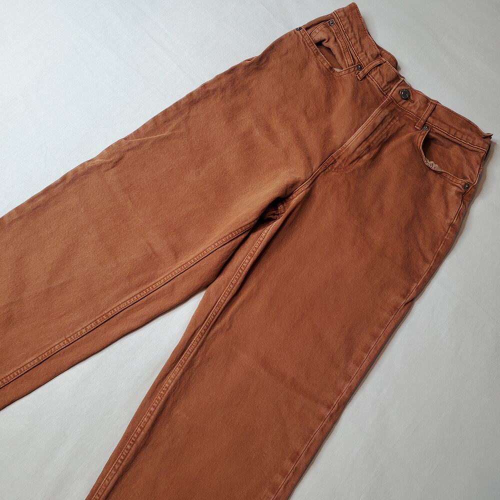 Everlane Women's Size 28T Way High Jean Straight Leg Brown